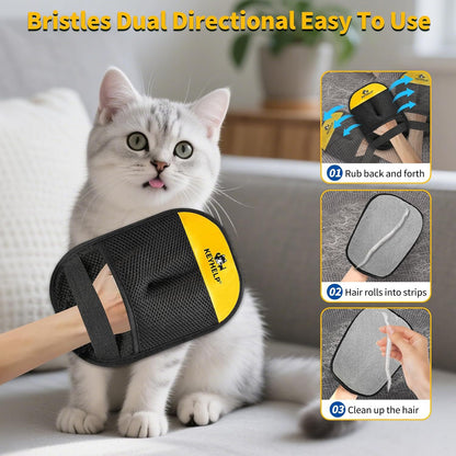 Pet Portable Static Hair Removal Glove